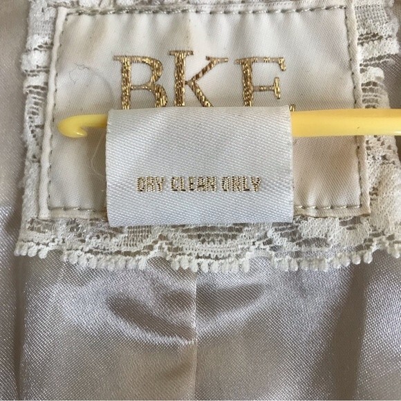 BKE Gold Metallic Faux Suede Moto Jacket Women Size Medium Motorcycle Crop - Picture 14 of 16